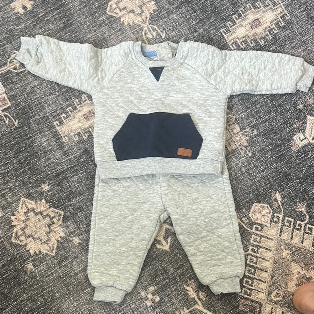 7 For All Mankind Gray and Navy Kids Matching Set